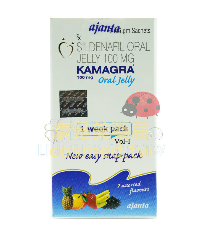 果凍威而鋼 Kamagra Oral Jelly 100 mg 15分鐘速效 七種口味 助勃新體驗
